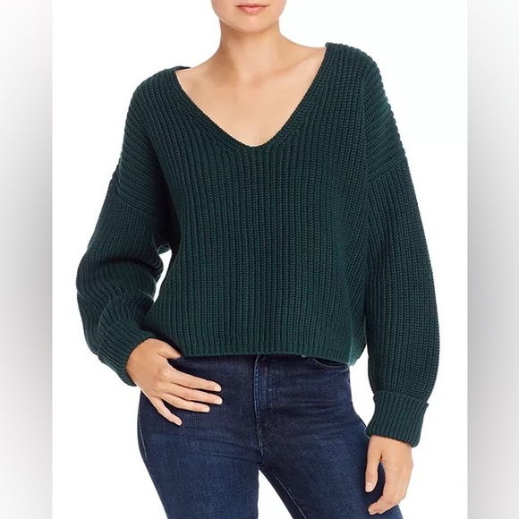 French Connection Millie Mozart V-Neck Sweater (Medium) - Picture 1 of 3